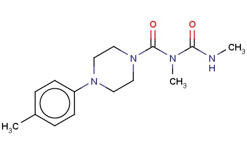 1-PIPERAZINECARBOXAMIDE, N-METHYL-N-((METHYLAMINO)CARBONYL)-4-(4-METHYLPHENYL)-